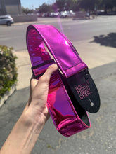 Load image into Gallery viewer, Magenta Chrome Guitar Strap
