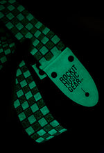 Load image into Gallery viewer, Rockit Music Gear Glow in the dark Checkers Guitar Strap
