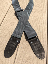 Load image into Gallery viewer, Reflective Holographic Gray w/ Black Hardware Guitar Strap
