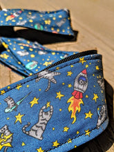 Load image into Gallery viewer, Cats in Space Handmade Guitar Strap
