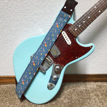 Load image into Gallery viewer, Cats in Space Handmade Guitar Strap
