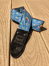 Load image into Gallery viewer, Cats in Space Handmade Guitar Strap
