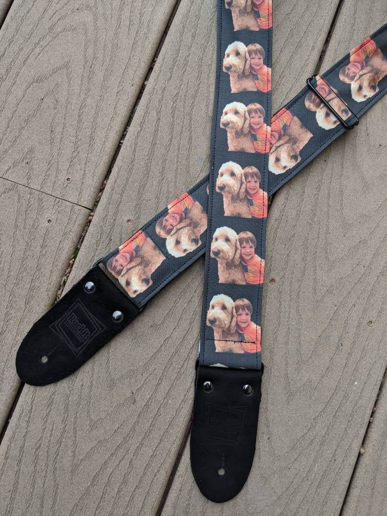 Custom (Your Photos) personalized Handmade Guitar Strap