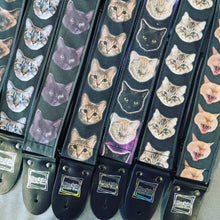 Load image into Gallery viewer, Custom (Your Pet) Face Handmade Guitar Strap
