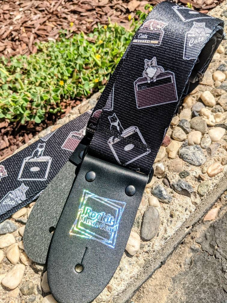 Cats on Amps Guitar Strap