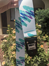 Load image into Gallery viewer, 90s Scribbles Print Handmade Guitar Strap
