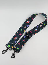 Load image into Gallery viewer, 8 Bit Space Navy Blue Handmade Camera Strap
