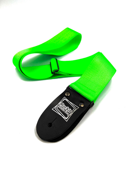 Neon Green Rockit Music Gear Guitar Strap