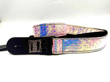 Load image into Gallery viewer, Iridescent Mermaid Print Colors Ukulele or 1.5” Guitar Strap

