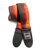 Load image into Gallery viewer, Thermochromic Black/Brown To Neon Orange Guitar Strap

