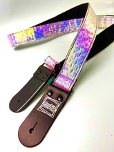 Load image into Gallery viewer, Iridescent Mermaid Print Colors Ukulele or 1.5” Guitar Strap
