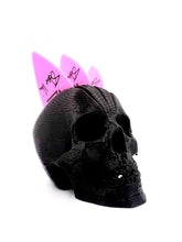 Load image into Gallery viewer, Mini Mohawk Skull Pick Holder Black
