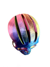 Load image into Gallery viewer, Mohawk Skull Guitar Pick Holder Rainbow Silk Color Shift Limited Edition
