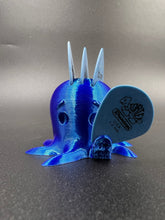 Load image into Gallery viewer, Mini Octopus Pick Holder (Holds 4 Picks) Dark Blue Silk
