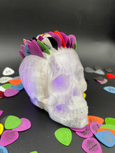Load image into Gallery viewer, Giant LED Skull Pick Holder - Clear
