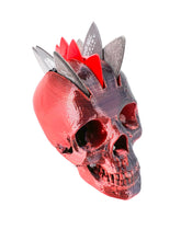 Load image into Gallery viewer, Mohawk Skull Guitar Pick Holder Red/Black Silk Color Shift Limited Edition
