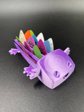 Load image into Gallery viewer, Axolotl Guitar Pick Holder - Light Purple Silk
