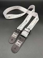 Load image into Gallery viewer, The Receipt Strap 1.5 inch Guitar Strap or Ukulele Strap
