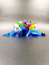 Load image into Gallery viewer, Giant Stegosaurus Guitar Pick Holder Rainbow Silk Limited Edition
