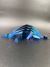 Load image into Gallery viewer, Giant Stegosaurus Guitar Pick Holder Rainbow Silk Limited Edition
