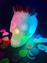 Load image into Gallery viewer, Giant Smart RGB Skull Pick Holder - Night Light- Clear
