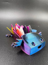 Load image into Gallery viewer, Axolotl Guitar Pick Holder - Rainbow Silk
