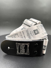 Load image into Gallery viewer, The Receipt Strap 1.5 inch Guitar Strap or Ukulele Strap
