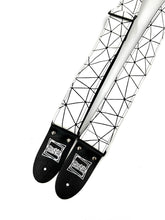 Load image into Gallery viewer, Monochrome Stripes Guitar Strap
