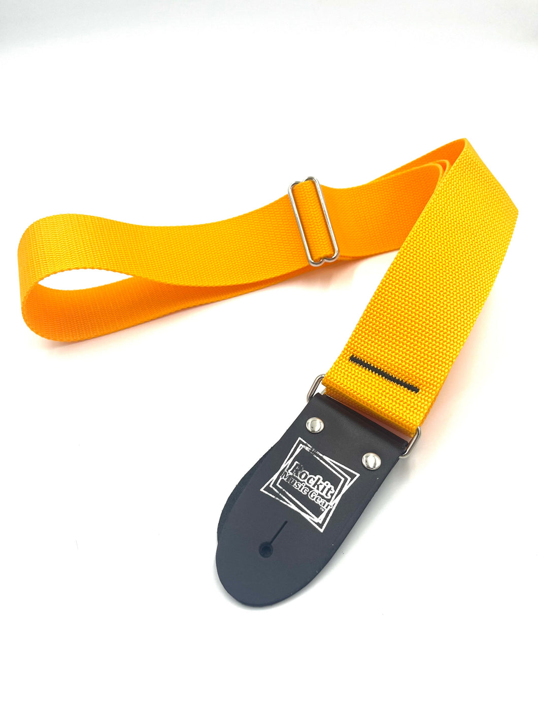 Rockit Music Gear 2 Inch Polypro Guitar Strap - Yellow/Orange