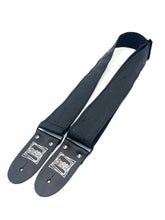 Load image into Gallery viewer, Matte Black Stripes Guitar Strap

