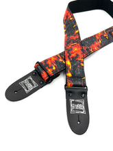Load image into Gallery viewer, Flames 3D Guitar Strap Limited Edition
