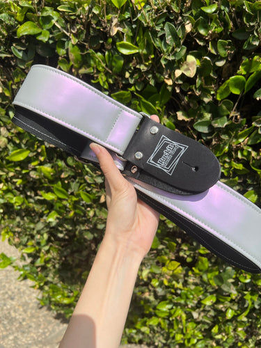 Pink Pearlescent Premium Guitar Strap