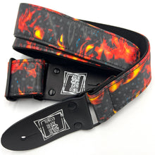 Load image into Gallery viewer, Flames 3D Guitar Strap Limited Edition
