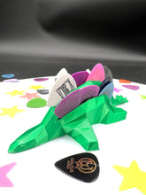 Load image into Gallery viewer, 3D Printed Stegosaurus Guitar Pick Holder Green Silk

