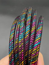 Load image into Gallery viewer, Black Rainbow Guitar Cable W/ Rainbow Jacks
