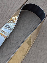 Load image into Gallery viewer, Shiny Gold Handmade Guitar strap

