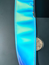 Load image into Gallery viewer, Summer Sunset Holographic Pink, Purple, and Blue Guitar Strap
