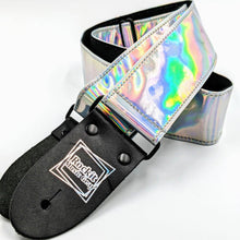 Load image into Gallery viewer, Holographic Silver Guitar Strap
