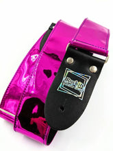 Load image into Gallery viewer, Magenta Chrome Guitar Strap
