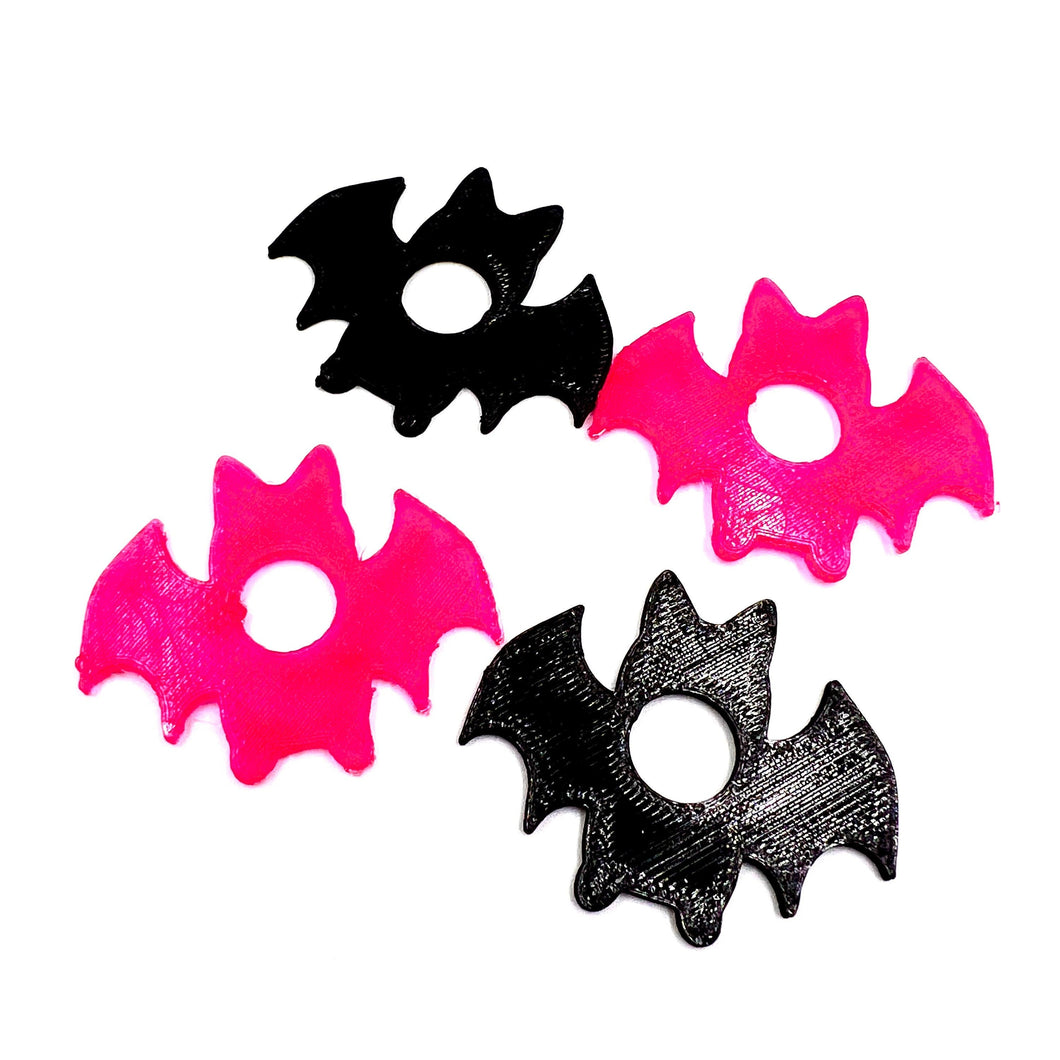 Bat Strap Blocks 4 Pack - Translucent Pink and Black