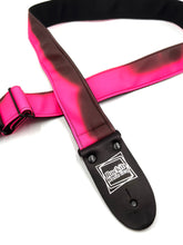 Load image into Gallery viewer, Thermochromic Black/Brown To Neon Pink Guitar Strap

