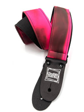 Load image into Gallery viewer, Thermochromic Black/Brown To Neon Pink Guitar Strap
