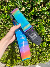 Load image into Gallery viewer, Rainbow Lenticular W/Rainbow Hardware Guitar Strap Limited Edition

