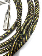 Load image into Gallery viewer, Pre-Order Black/Gold Holographic Handmade Cable Straight or Right-Angle (your choice)
