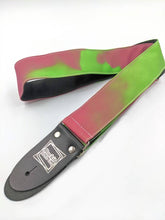 Load image into Gallery viewer, Thermochromic Pink and Slime Green Guitar Strap

