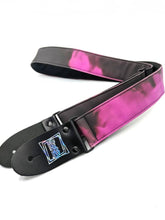 Load image into Gallery viewer, Thermochromic Black And Purple Guitar Strap
