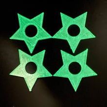 Load image into Gallery viewer, Star Strap Blocks 4 Pack - Glow in the Dark
