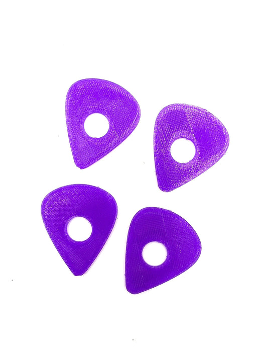 Pick Shaped Strap Blocks 4 Pack - Translucent Purple