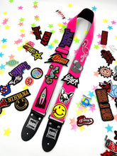 Load image into Gallery viewer, Hook and Loop Guitar Strap - Neon Pink
