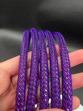 Load image into Gallery viewer, Pre-Order Purple Holographic Glitter Cable Straight or Right-Angle (your choice)
